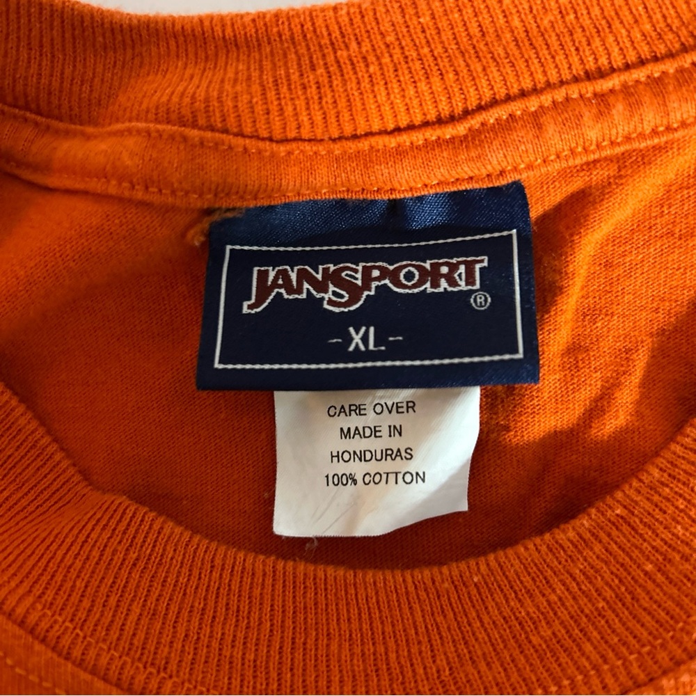 Jansport Clemson University Tigers Orange Short Sleeve Shirt Size XL - Picture 4 of 6